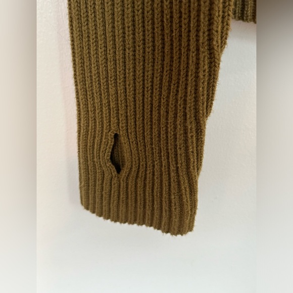 KF/KaufmanFranco Womens Long Sleeve Green Back Zip Sweater - Picture 7 of 11